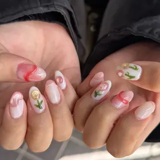 ミディアム 小川 柚香のネイルデザイン