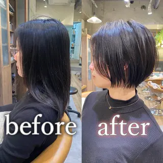 ショート レイヤーカット/艶カ ラー/chihiroのヘアスタイル