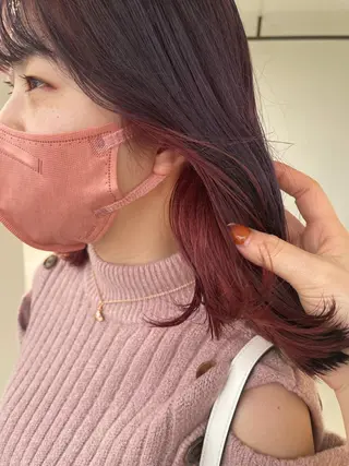 ミディアム 木村 架音のヘアスタイル