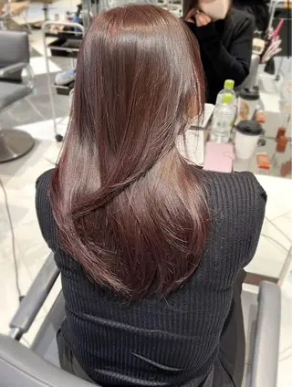 カラー 田口 瑠璃菜のヘアスタイル
