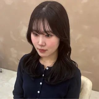 セミロング カラー 暖色/girlyヘア /yumeka🩰のヘアスタイル