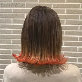 ミディアム 植田 菜月のヘアスタイル