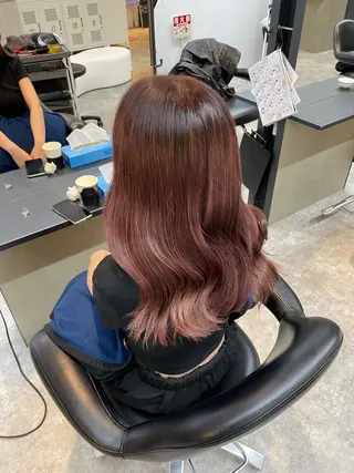 セミロング 柳田 光のヘアスタイル