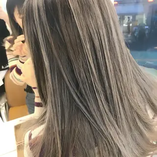 ロング カラー レイヤー/ベージュ カラー/ハシモトのヘアスタイル