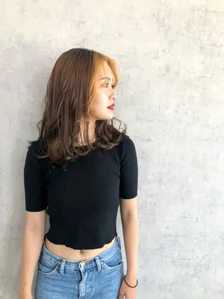 セミロング カラー ヘアアレンジ ネイル マツエク・マツパ eir心斎橋店所属・エビスザキレン／メン ズ／心斎橋🌳のヘアスタイル