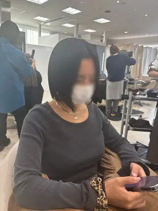 ショート 推し活/韓国/ブリー チカラーminamiのヘアスタイル