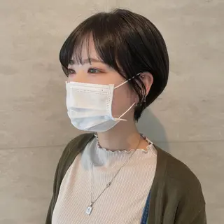 ショート アンニュイヘア/ 顔周りカット/眞弓萌のヘアスタイル