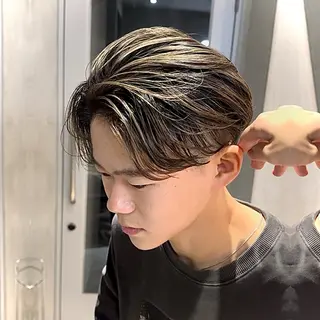 カラー メンズ 木村 ハルカのヘアスタイル