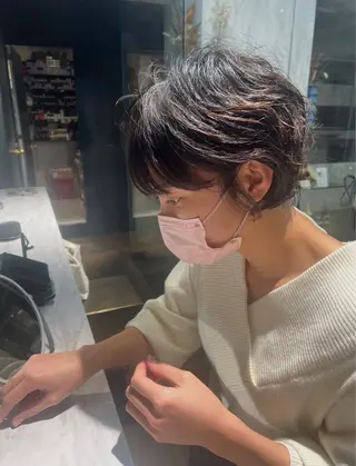 ショート パーマ ROBBY所属・松井美樹/似合わせ ガーリー・韓国のヘアスタイル