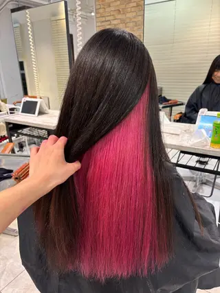 ロング カラー ❤️ブリーチ暖色カ ラー❤️NAOのヘアスタイル