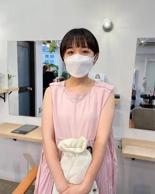 ショート パーマ* 顔まわり似合わせのヘアスタイル