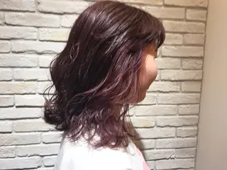 ミディアム カラー シールエクステ⭐️ オオミタクヤのヘアスタイル