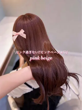 カラー ベージュ⌇﻿暖色⌇﻿ 𝐀𝐤𝐚𝐫𝐢のヘアスタイル