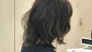 ミディアム カラー パーマ ウエモト タク ショート/レイヤーのヘアスタイル