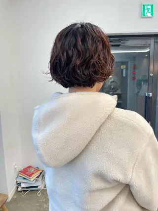 ショート パーマ pole所属・【pole】 minaのヘアスタイル