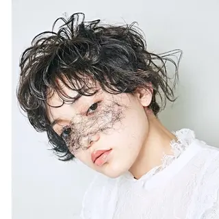 ショート パーマ atelier ittowa所属・久富 紗弓のヘアスタイル