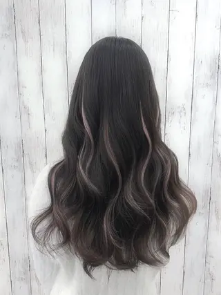 ロング カラー ヘアアレンジ エクステ専門店 Vのヘアスタイル
