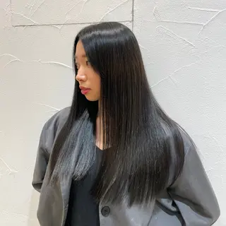 ロング カラー ✩𝐴𝑠ℎ 中目黒 浦野 遥✩*。のヘアスタイル