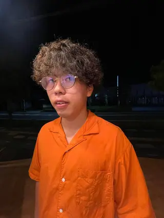 ミディアム パーマ メンズ パーマ特化/ 藤沢/HYOのヘアスタイル