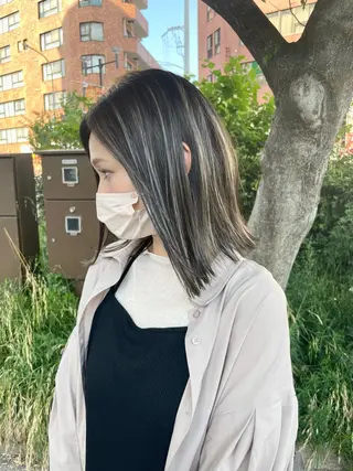 ミディアム カラー カラー/髪質改善 レイヤー/vagueのヘアスタイル