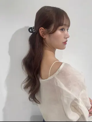 カラー AO所属・RISAKO 艶髪モテヘア🎀府中のヘアスタイル