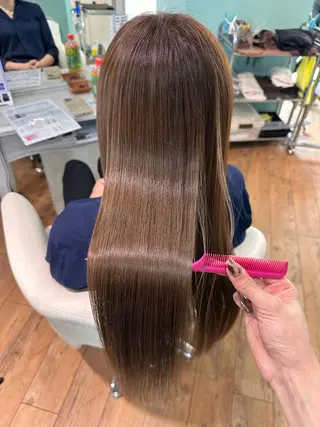 ロング カラー 🧸プルエクステ❤︎ ネイルKAO🧸のヘアスタイル