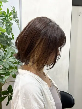 ミディアム 新宿/美髪矯正 髪質改善/韓国風山本のヘアスタイル