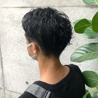 ショート パーマ メンズ kimika🥑 メンズ/髪質改善のヘアスタイル