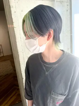 ショート カラー lani 天神大名/ブリーチのヘアスタイル