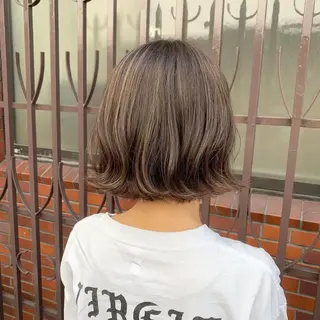 ショート カラー 髪質改善 Noe心斎橋店のヘアスタイル