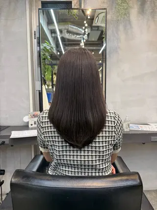 ロング 川口　開世/カット /パーマ/ハイトーンのヘアスタイル