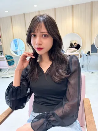 セミロング カラー ✂️似合わせの魔術師 石田一樹✂️のヘアスタイル