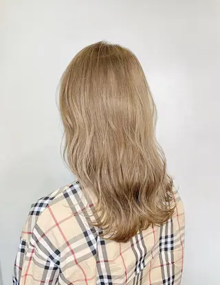 セミロング カラー 💘透明感カラー💘 沖本 将宏のヘアスタイル