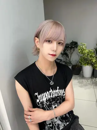 メンズ ハイトーンカラー/ さらさのヘアスタイル