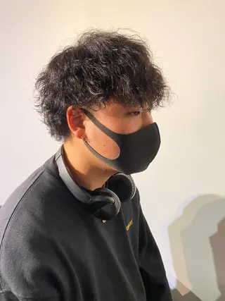 ミディアム パーマ メンズ 🔹YUTA🔹 メンズパーマのヘアスタイル