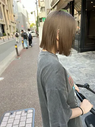 ミディアム カラー 髪質改善will hairdesignのヘアスタイル