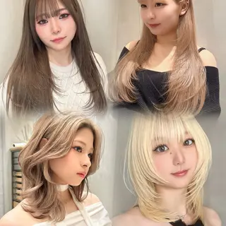 ロング 🥇KEN /レイヤー/艶カラーのヘアスタイル