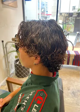 パーマ メンズ 🌴パーマオタク🌴 長谷川　諒佑🌈のヘアスタイル