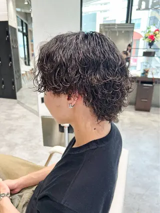 ショート パーマ パーマ/イルミナ カラー 三浦菜々子のヘアスタイル