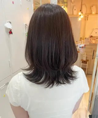 ミディアム カラー ヘアアレンジ 🐻‍❄️森山愛結美 🤍N°uairoのヘアスタイル