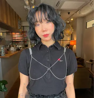 ショート ファッションに 溶け込むstyleのヘアスタイル