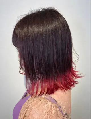 ミディアム カラー ヘアアレンジ 女性が憧れる ショート/角田愛和のヘアスタイル