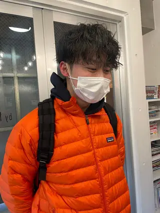 パーマ メンズ fifth所属・センターパート／マッ シュ／パーマ　あさみのヘアスタイル