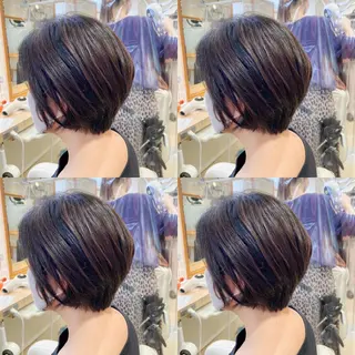 カラー 30代からの大人 ショートのヘアスタイル