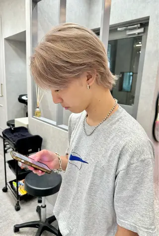メンズ Lond Mirror所属・けいし　メンズカット ボブカットのヘアスタイル