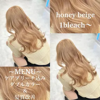 ロング カラー ハイトーン/ダブルカ ラー/RINKA🎀のヘアスタイル