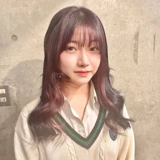 ロング カラー 藤澤 夏実/インナーカラーのヘアスタイル