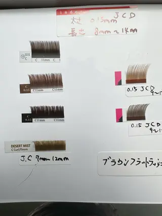 マツエク・マツパ Y.Beauty 梨恵のマツエク・マツパデザイン