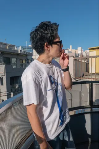カラー メンズ ブリーチカラー/ 矯正/キクチユイトのヘアスタイル