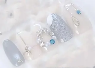 ネイル H3 Nail Tsuki🦋💙のネイルデザイン